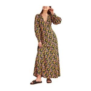 alba check maxi dress Boden Alba Check Maxi Dress in Red